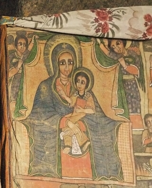 Painting of the Virgin Mary and the...